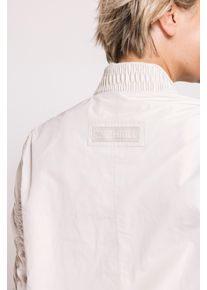 Langmantel Zhrill "ZHPANTA Mantel Bomberstyle", Damen, Gr. L, sand, Web, Obermaterial: 100% Polyester, unifarben, l&auml;ssig geschnitten kniebedeckend, Rundhals, elastischer Bund, M&auml;ntel Langmantel, im Blouson-Look und mit Rei&szlig;verschluss