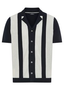 JOOP! Poloshirt JOOP "Galvo", Herren, Gr. XL, dunkelblau, Strick, Obermaterial: 100% Baumwolle, unifarben, regular fit, Shirts Poloshirt