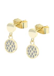 Adelia&acute;s Kettenanh&auml;nger ADELIA&acute;S "Damen Anh&auml;nger &iquest; Anh&auml;nger aus 925 Silber mit Zirkonia", gold, Schmuckanh&auml;nger, Damen, Kettenanh&auml;nger