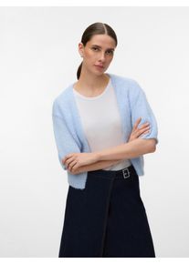 V&eacute;ro Moda Strickjacke VERO MODA "VMMAYBE 2/4 OPEN CARDIGAN NOOS", Herren, Gr. XS, cashmere blau, Strick, Obermaterial: 100% Polyester, unifarben, normal, V-Ausschnitt, Strickjacken Strickjacke, Kunstfaser