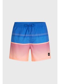O`Neill Badeshorts O'NEILL "O'NEILL GRADIENT 15'' SWIMSHORTS", Herren, Gr. XXL (56), N-Gr, blau gradien, Obermaterial: 100% Polyester, Badehosen Badeshorts, mit elastischem Bund und Kordelzug, mit Mesh-Innenhose