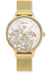 Quarzuhr Engelsrufer "Lebensbaum", goldfarben, Armbanduhren, Damen, Quarzuhr, Armbanduhr, Damenuhr, Edelstahlarmband, analog