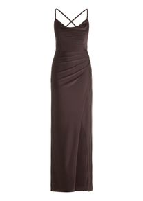 Abendkleid Vera Mont "Abendkleid figurbetont", Damen, Gr. 44, EURO, schwarz maroon, Obermaterial: 81% Polyamid PA. 19% Elasthan EL., Kleider Abendkleid