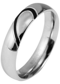 Adelia&acute;s Fingerring ADELIA&acute;S "Herren Ring aus Edelstahl" Gr. 64, silber, Fingerringe, Herren, 64, Edelstahl, Fingerring