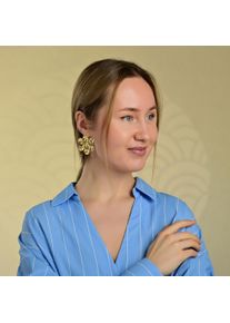 Adelia&acute;s Paar Ohrstecker ADELIA&acute;S "Damen Ohrringe &iquest; Ohrstecker Blume aus Edelstahl", gold, Ohrringe, Damen, Edelstahl, Paar Ohrstecker