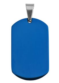 Adelia&acute;s Kettenanh&auml;nger ADELIA&acute;S "Unisex Anh&auml;nger aus Edelstahl", blau, Schmuckanh&auml;nger, Damen, Edelstahl, Kettenanh&auml;nger