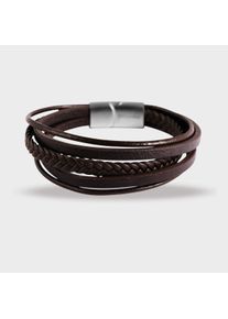 Adelia&acute;s Lederarmband ADELIA&acute;S "Unisex Armband &iquest; Lederarmband aus Leder 22 cm" Gr. 22, braun, Armb&auml;nder, Damen, Blacklist, Lederarmband