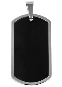 Adelia&acute;s Kettenanh&auml;nger ADELIA&acute;S "Unisex Anh&auml;nger aus Edelstahl", schwarz, Schmuckanh&auml;nger, Damen, Edelstahl, Kettenanh&auml;nger