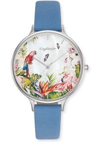 Quarzuhr Engelsrufer "Paradise", blau, Armbanduhren, Damen, Quarzuhr, Armbanduhr, Damenuhr, Lederarmband, analog