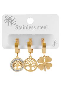 Adelia&acute;s Kettenanh&auml;nger ADELIA&acute;S "Damen Anh&auml;nger &iquest; Lebensbaumanh&auml;nger aus Edelstahl", gold, Schmuckanh&auml;nger, Damen, Edelstahl, Kettenanh&auml;nger