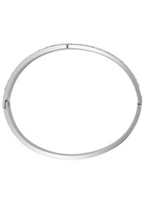 Adelia&acute;s Armreif ADELIA&acute;S "Damen Armband &iquest; Armreif aus Edelstahl mit Strass Steinchen &Oslash; 6,0 cm cm" Gr. 6, silber, Armb&auml;nder, Damen, Edelstahl, Armreif