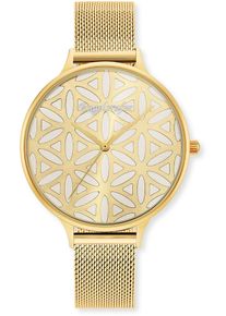 Quarzuhr Engelsrufer "Lebensblume", goldfarben, Armbanduhren, Damen, Quarzuhr, Armbanduhr, Damenuhr, Edelstahlarmband, analog