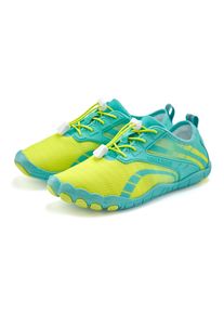 Aquaschuh Venice Beach "Badelatsche, Badeschuhe, Slipper, Wasserschuh", Damen, Gr. 38, blau (t&uuml;rkis), Obermaterial: 100% Textilmaterial. Decksohle: 100% Textilmaterial. Futter: 100% Textilmaterial. Laufsohle: 100% Synthetik, mehrfarbig, Schuhe Aquaschuh, mit Kordelzug, schnelltrocknend, Unisex VEGAN