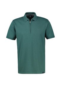 Poloshirt Lerros "Poloshirt mit Rei&szlig;verschlusskragen, grosse Gr&ouml;&szlig;en", Herren, Gr. 4XL, soft teal, 100% Baumwolle, ohne Ausschnitt, Shirts Poloshirt