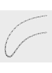 Adelia&acute;s K&ouml;nigskette ADELIA&acute;S "Unisex Halskette &iquest; K&ouml;nigskette aus Edelstahl 55 cm" Gr. 55, silber, Halsketten, Damen, Edelstahl, K&ouml;nigskette