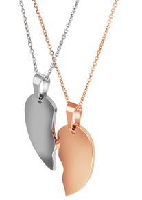 Adelia&acute;s Kettenanh&auml;nger ADELIA&acute;S "Unisex Anh&auml;nger &iquest; Herz Gravuranh&auml;nger aus Edelstahl", silber, Schmuckanh&auml;nger, Damen, Edelstahl, Kettenanh&auml;nger