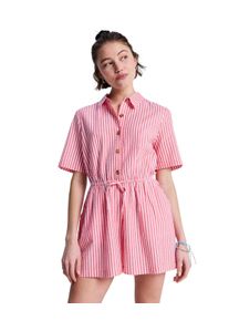 Jumpsuit Roxy "Real Tomorrow Stripe", Damen, Gr. XS, US-Gr&ouml;&szlig;en, hibiscus sunrise stripe, Obermaterial: 100% Walkfrottier;, Overalls Jumpsuit
