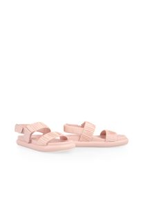 Riemchensandale Marc Cain "Sports Mindful Moving", Damen, Gr. 41, rose, Leder, Textil, Schuhe Riemchensandale, Sandalette, Sommerschuh mit modischen Falten