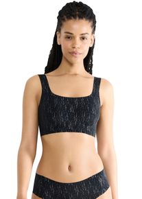 Bustier Sloggi "ZERO Feel 2.0 Top", Damen, Gr. S, N-Gr, schwarz (schwarz combination), Single Jersey, Obermaterial: 76% Polyamid, 24% Elasthan, BHs Bustier, nahtlos und unsichtbar