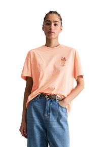 Marc O'Polo T-Shirt MARC O'POLO DENIM, Damen, Gr. XS, peony pink, Jersey, Obermaterial: 100% Baumwolle, Rundhals, Shirts T-Shirt, relaxed aus Basic Single Jersey