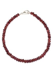 Armband Firetti "Schmuck Geschenk Silber 925 Armschmuck Armband Edelstein Granat" Gr. 19, bunt (silberfarben, rot, rot), Armb&auml;nder, Damen, 19, Silber 925 (Sterlingsilber), Armband, Made in Germany - mit Granat