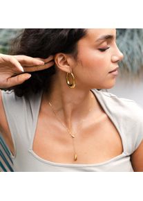 Adelia&acute;s Paar Creolen ADELIA&acute;S "Damen Ohrringe &iquest; Creole aus Edelstahl", gold, Ohrringe, Damen, Edelstahl, Paar Creolen