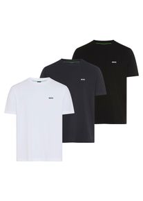 T-Shirt BOSS Green, Damen, Gr. XL, open miscellaneous980, Single Jersey, Obermaterial: 96% Baumwolle, 4% Elasthan, unifarben, regular fit normal, Rundhals, abgesteppte Kante, Shirts T-Shirt, Rundhalsausschnitt, kurze &Auml;rmel, Regular fit, Logodruck