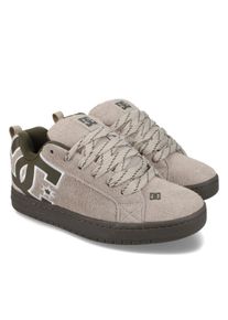 Skateschuh DC Shoes "Court Graffik", Herren, Gr. 8(40,5), taupe, olive, Obermaterial:Obermaterial: Leder (Kuh) / Futter: Textil / Au&szlig;ensohle: Gummi;, Schuhe Skateschuh