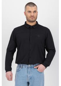 Outdoorhemd LPO "MAVERICK MN", Damen, Gr. 3XL, Normalgr&ouml;&szlig;en, schwarz, 100% Polyester, regular fit, Hemden Outdoorhemd