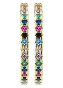 Adelia&acute;s Paar Creolen ADELIA&acute;S "Damen Ohrringe &iquest; Creole aus 333 Gold mit Zirkonia", gold, Ohrringe, Damen, Paar Creolen