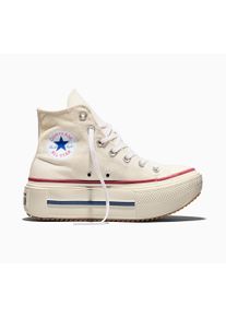 Sneaker Converse "CHUCK TAYLOR ALL STAR LIFT DOUBLE", Damen, Gr. 39, egret, egret, garnet, Textil, Schuhe Sneaker