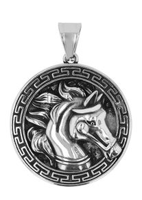 Adelia&acute;s Kettenanh&auml;nger ADELIA&acute;S "Unisex Anh&auml;nger &iquest; Pferd Gravuranh&auml;nger aus Edelstahl", silber, Schmuckanh&auml;nger, Damen, Edelstahl, Kettenanh&auml;nger