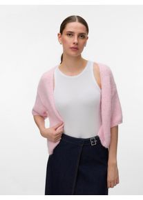 V&eacute;ro Moda Strickjacke VERO MODA "VMMAYBE 2/4 OPEN CARDIGAN NOOS", Herren, Gr. XS, parfait pink, Strick, Obermaterial: 100% Polyester, unifarben, normal, V-Ausschnitt, Strickjacken Strickjacke, Kunstfaser
