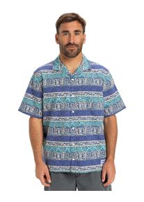 Funktionshemd Quiksilver "Global Heat", Herren, Gr. L, US-Gr&ouml;&szlig;en, blau (aqua sky global heat 32x32), Obermaterial: 70% Walkfrottier, 30% Leinen;, Hemden Funktionshemd