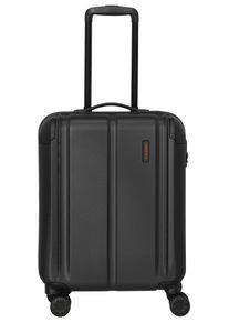 Hartschalen-Trolley Travelite "OTTO x Travelite CITY Limited Edition Reisekoffer Hartschale", Damen, Gr. B/H/T: 40cm x 55cm x 20cm 40 l, schwarz (schwarz, rot), ABS, kontrastfarbene Details, Koffer Hartschalen-Trolley, hochwertiges Reisegep&auml;ck als limitierte Edition