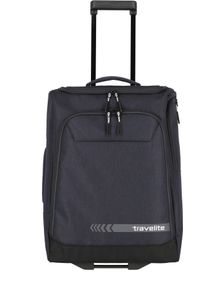 Weichgep&auml;ck-Trolley Travelite "KICK OFF Reisetasche mit Rollen", Damen, Gr. B/H/T: 40cm x 55cm x 20cm 44 l, grau (anthrazit), Polyester, unifarben, Koffer Weichgep&auml;ck-Trolley, gro&szlig;e Reise- und Freizeittasche &ndash; ideal als Reisegep&auml;ck
