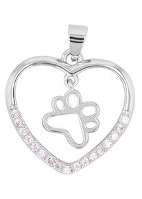 Adelia&acute;s Herzanh&auml;nger ADELIA&acute;S "Damen Anh&auml;nger &iquest; Herz Herzanh&auml;nger aus 925 Silber mit Zirkonia", silber, Schmuckanh&auml;nger, Damen, Herzanh&auml;nger