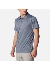 Poloshirt Columbia, Herren, Gr. XXL (56), collegiate navy heather, Obermaterial: 100% Polyester, Shirts Poloshirt, lockere Passform, Kurzarm, f&uuml;r Wanderungen und aktive Freizeit