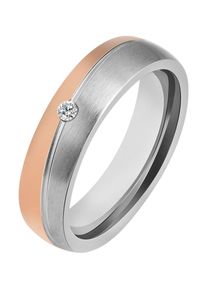 Adelia&acute;s Fingerring ADELIA&acute;S "Damen Ring aus Edelstahl mit Strass Steinchen" Gr. 54, gold, Fingerringe, Damen, 54, Edelstahl, Fingerring