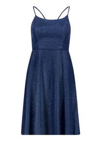 Cocktailkleid Vera Mont "Cocktailkleid mit Schn&uuml;rung", Damen, Gr. 42, EURO, dunkelblau, schwarz, Obermaterial: 100% Polyester PES., Kleider Cocktailkleid