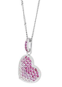 Adelia&acute;s Herzanh&auml;nger ADELIA&acute;S "Damen Anh&auml;nger &iquest; Herzanh&auml;nger aus 925 Silber mit Zirkonia", silber, Schmuckanh&auml;nger, Damen, Herzanh&auml;nger