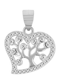 Adelia&acute;s Herzanh&auml;nger ADELIA&acute;S "Damen Anh&auml;nger &iquest; Herzanh&auml;nger aus 925 Silber mit Zirkonia", silber, Schmuckanh&auml;nger, Damen, Herzanh&auml;nger