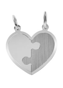 Adelia&acute;s Kettenanh&auml;nger ADELIA&acute;S "Unisex Anh&auml;nger &iquest; Herz Gravuranh&auml;nger aus 925 Silber", silber, Schmuckanh&auml;nger, Damen, Kettenanh&auml;nger