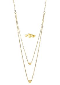 Adelia&acute;s Gliederkette ADELIA&acute;S "Damen Halskette aus Edelstahl 45+5" Gr. 50, gold, Halsketten, Damen, Edelstahl, Gliederkette