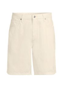 LANDS' END Soft Comfort Jeans-Shorts im Leinenmix, Herren,  Wei&szlig;, by Lands' End