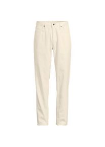 LANDS' END Soft Comfort Straight Fit Jeans im Leinenmix, Herren,  Wei&szlig;, by Lands' End
