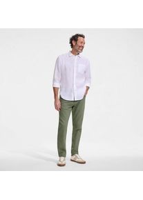 LANDS' END Soft Comfort Straight Fit Jeans im Leinenmix, Herren, size: regular, Gr&uuml;n, Baumwolle/Leinen/Baumwoll-Mischung, by Lands' End