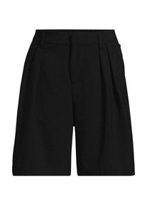 LANDS' END Creaseless Shorts 20 cm, Damen,  Schwarz, Polyester, by Lands' End