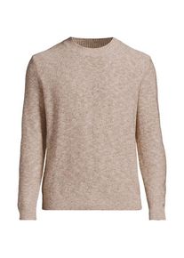 LANDS' END Pullover aus Leinenmix, Herren,  Wei&szlig;, Baumwolle/Leinen/Nylon, by Lands' End