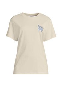 LANDS' END Grafik-Shirt, Damen,  Wei&szlig;, Baumwolle, by Lands' End